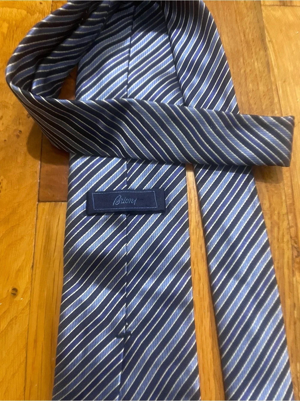$395 Brioni Embroidered 100% Italian Silk Tie